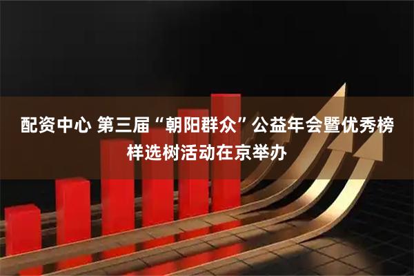 配资中心 第三届“朝阳群众”公益年会暨优秀榜样选树活动在京举办